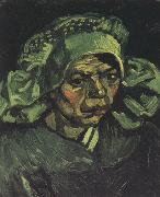 Vincent Van Gogh Head of a Peasant Woman with White Cap (nn04) oil